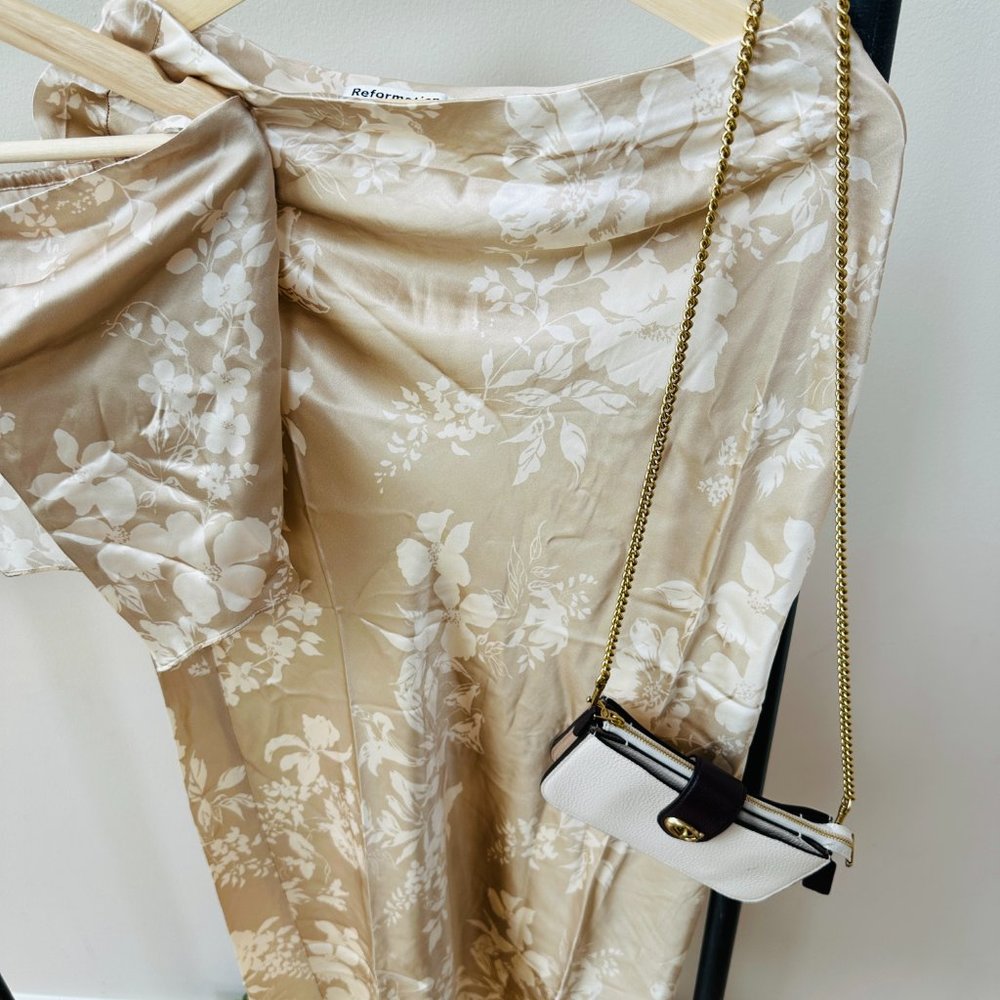 Reformation Beba 🕸Silk🕸 Two Piece | Sable 🎉SALE🎀 NEW - Picture 8 of 16